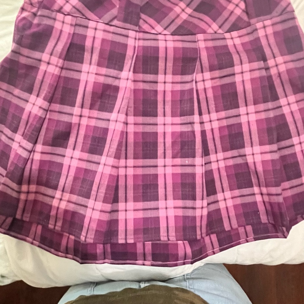 Wild Fable Pink Pleated A-Line Mini Skirt